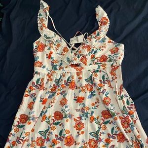 White Floral Maxi Dress Plus Size Forever 21+